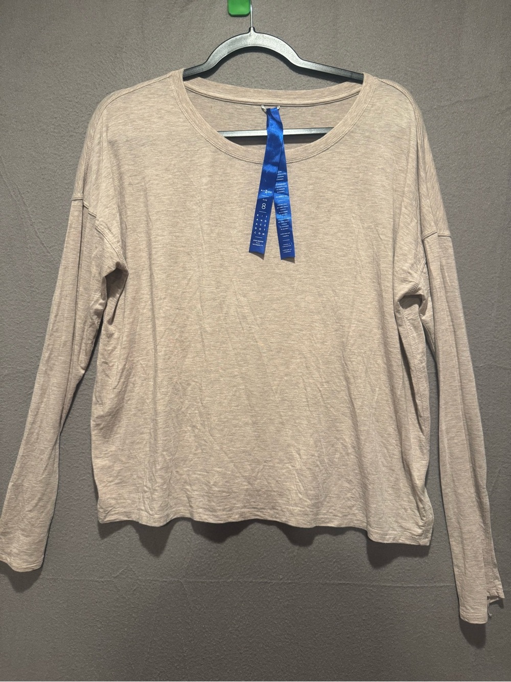 Kit and Ace Light Beige Long Sleeve Tee